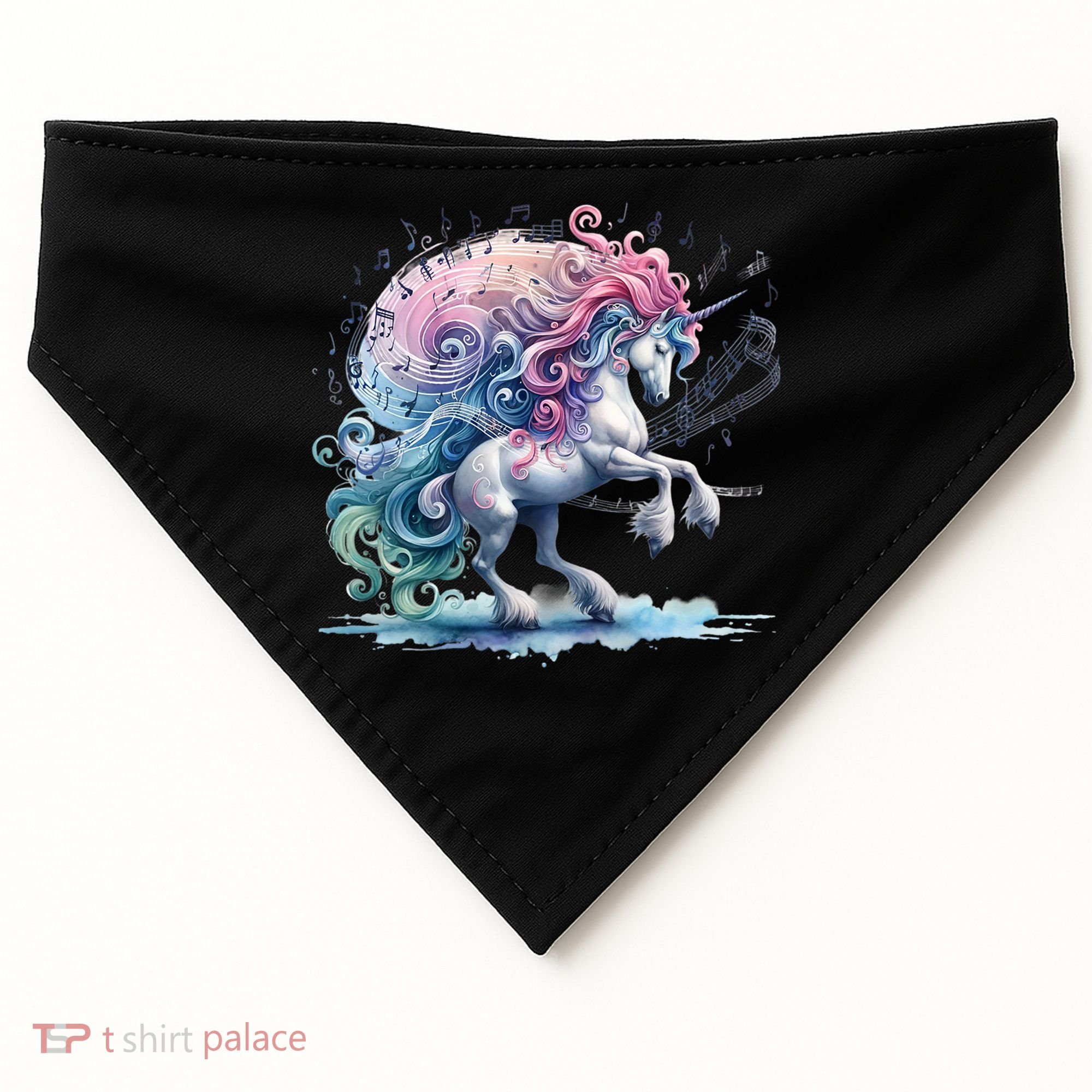 Fantasy Animals Amazing Musical Unicorn Friends Cute Gift USA-Made Doggie Bandana