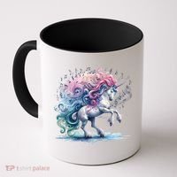 Fantasy Animals Amazing Musical Unicorn Friends Cute Gift Coffee Mug thumb 0