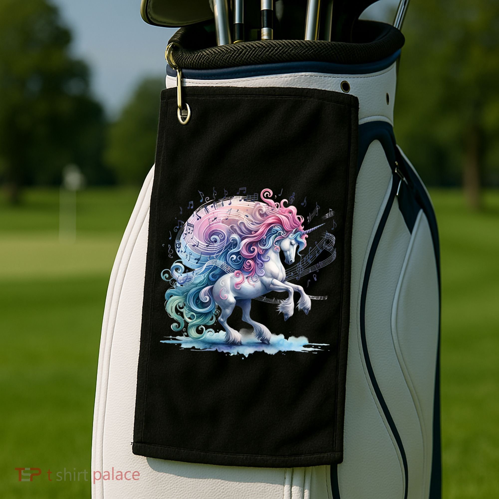 Fantasy Animals Amazing Musical Unicorn Friends Cute Gift Golf Towel