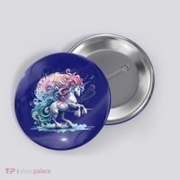 Fantasy Animals Amazing Musical Unicorn Friends Cute Gift Button thumb 0