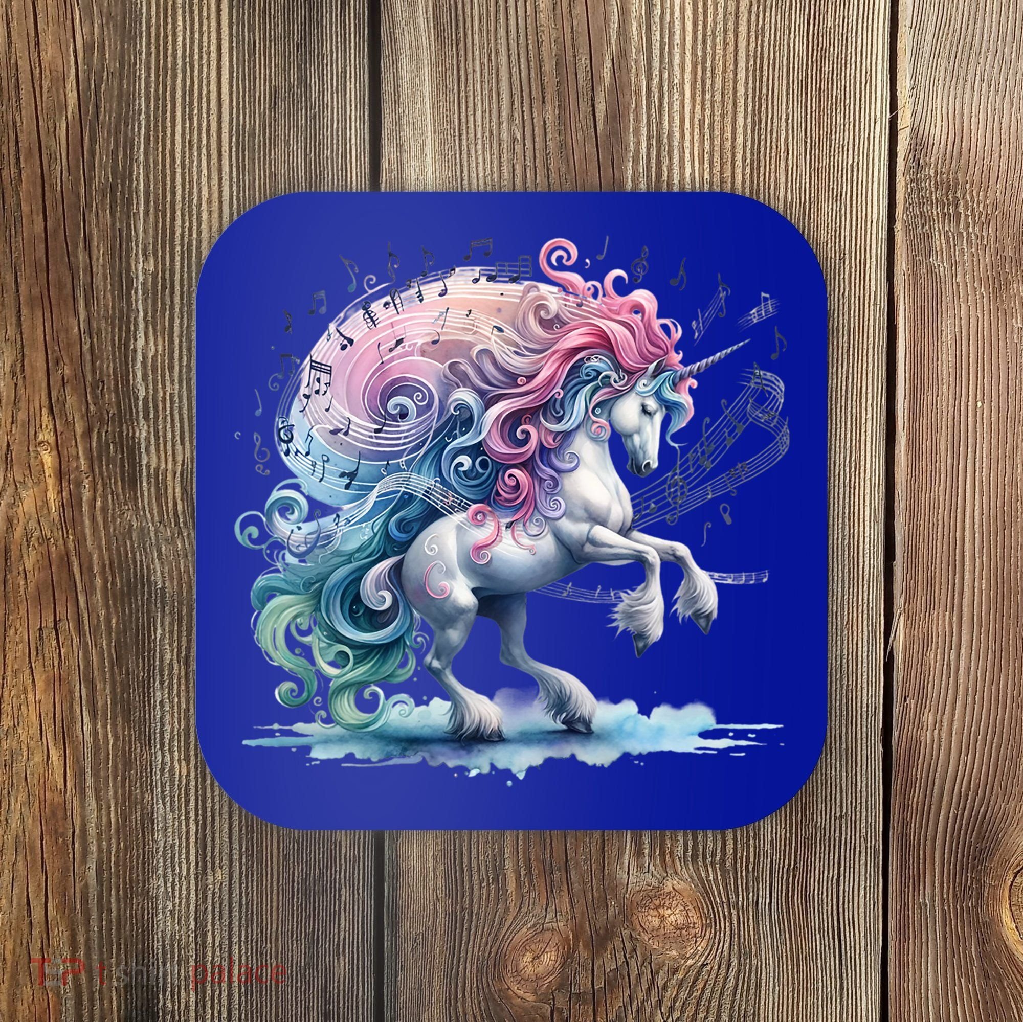 Fantasy Animals Amazing Musical Unicorn Friends Cute Gift Coaster