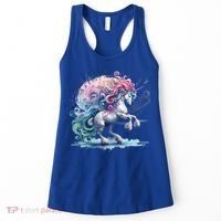 Fantasy Animals Amazing Musical Unicorn Friends Cute Gift Women's Tank Top thumb 0