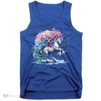 Fantasy Animals Amazing Musical Unicorn Friends Cute Gift Tank Top thumb 0