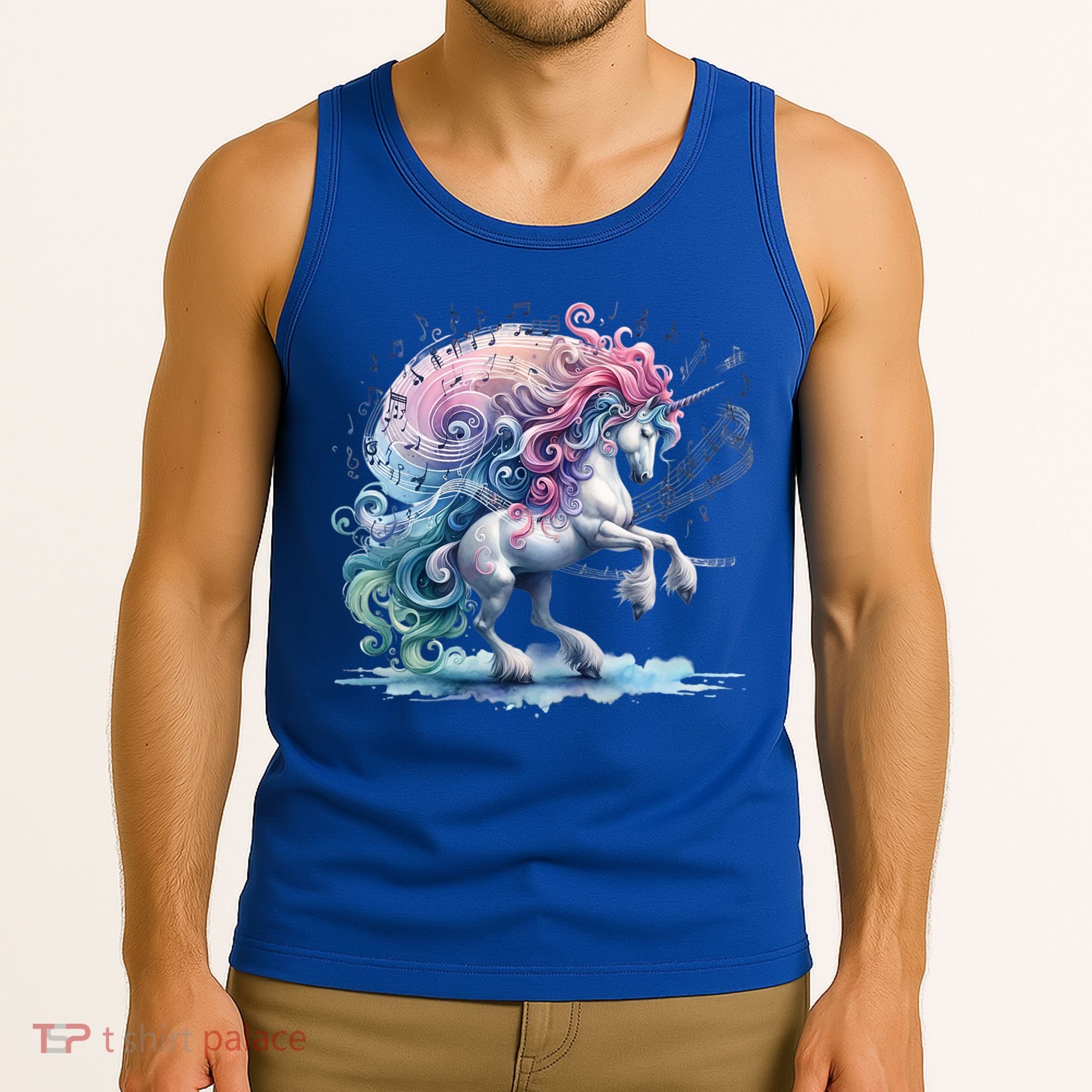 Fantasy Animals Amazing Musical Unicorn Friends Cute Gift Tank Top