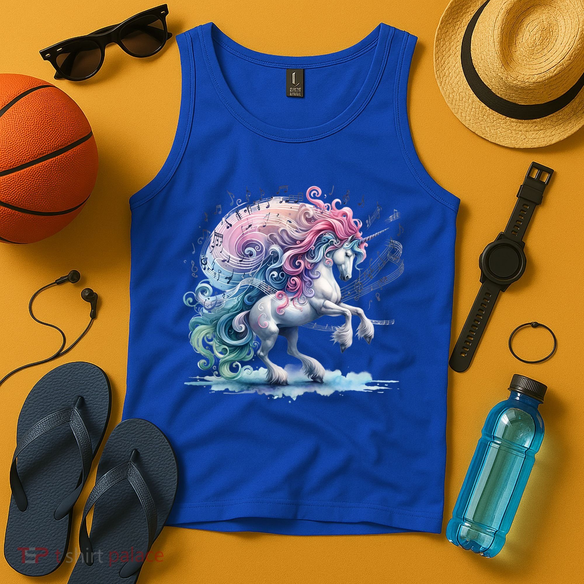 Fantasy Animals Amazing Musical Unicorn Friends Cute Gift Tank Top