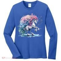 Fantasy Animals Amazing Musical Unicorn Friends Cute Gift Women's Long Sleeve Shirt thumb 0