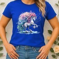 Fantasy Animals Amazing Musical Unicorn Friends Cute Gift Women's T-Shirt thumb 2