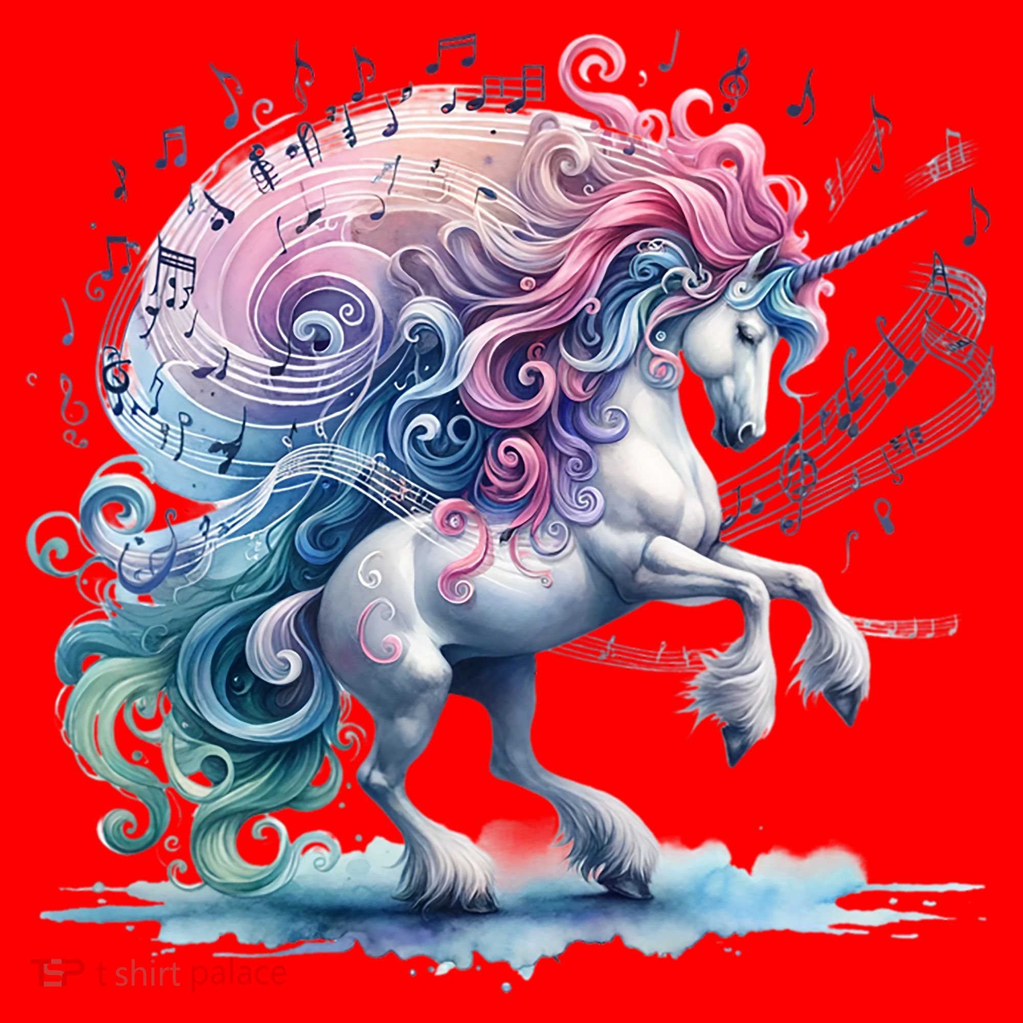 Fantasy Animals Amazing Musical Unicorn Friends Cute Gift Santa Hat