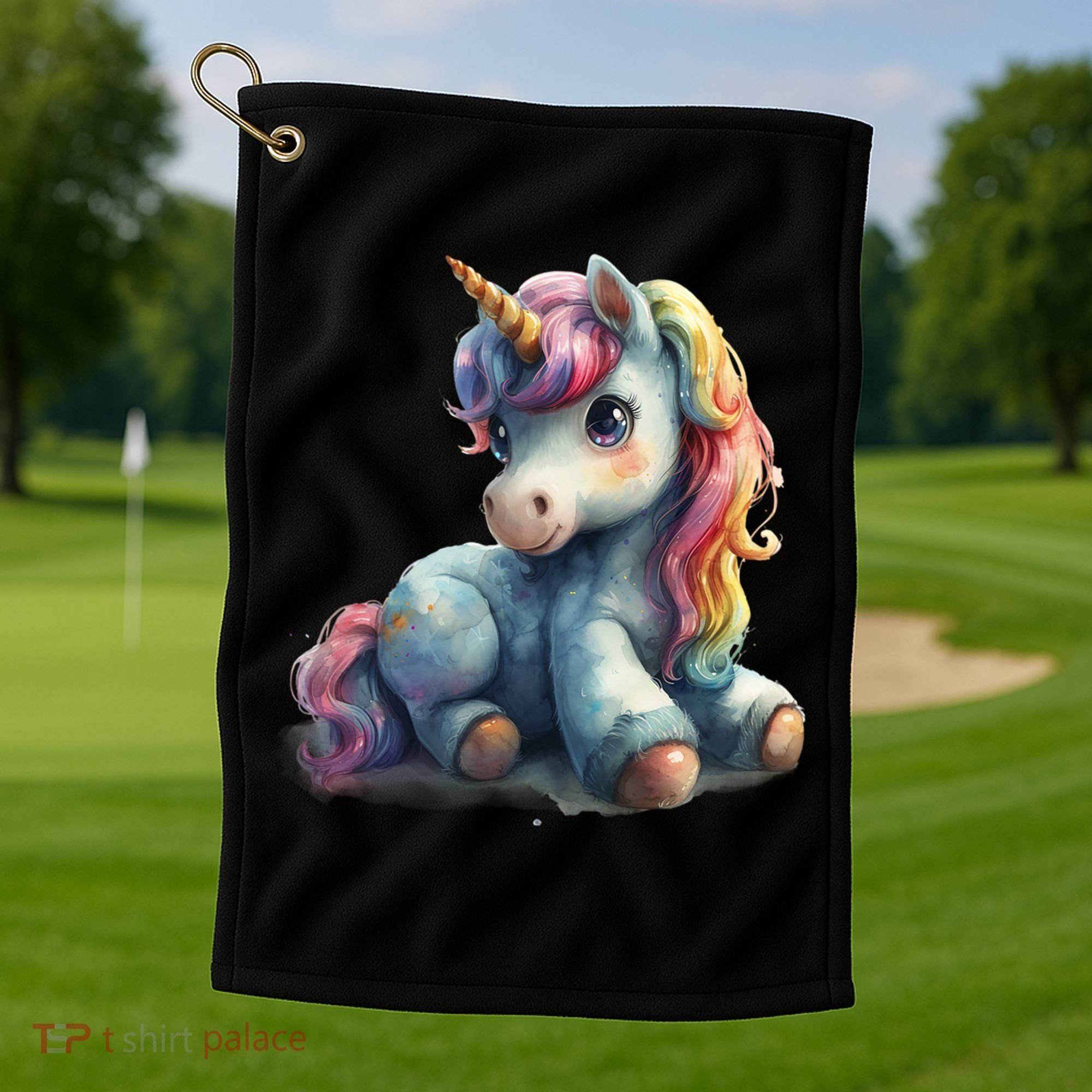 Fantasy Animals Amazing Unicorn Friends Funny Gift Golf Towel