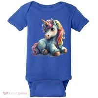 Fantasy Animals Amazing Unicorn Friends Funny Gift Baby Bodysuit thumb 0