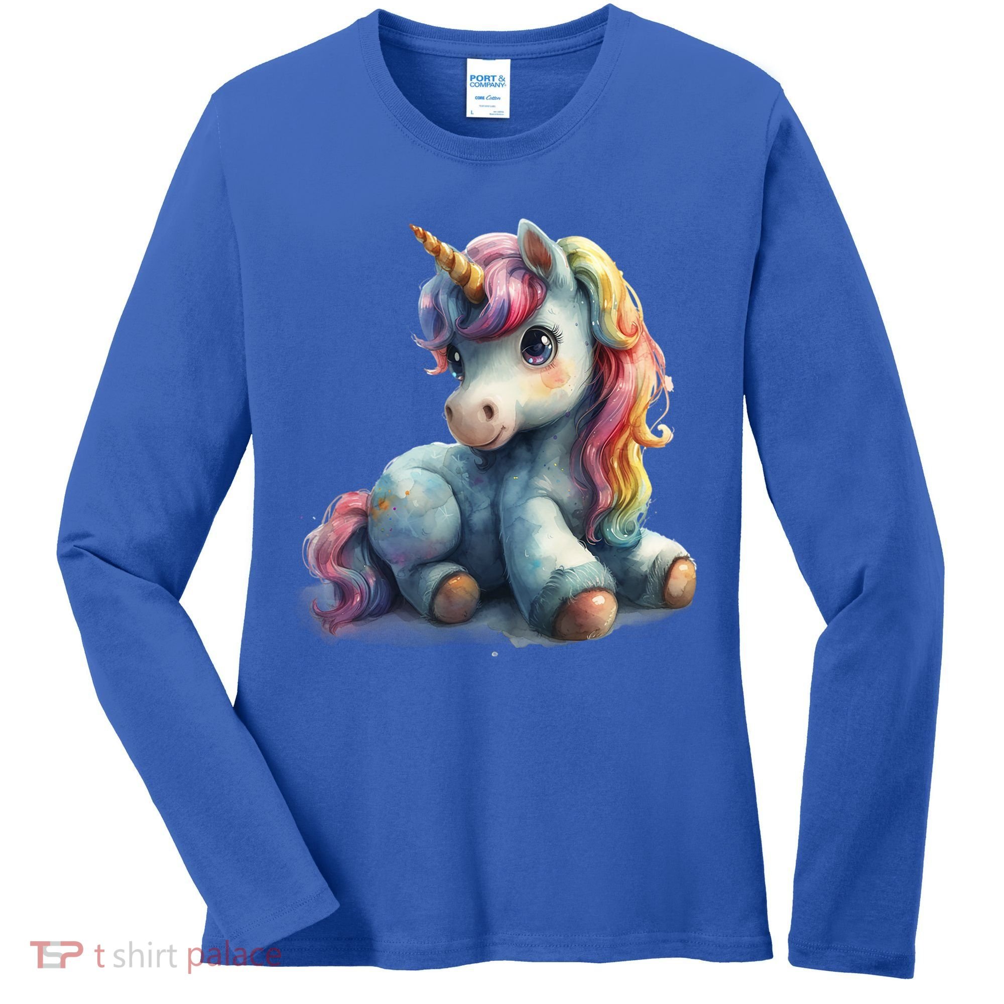 Fantasy Animals Amazing Unicorn Friends Funny Gift Women's Long Sleeve Shirt