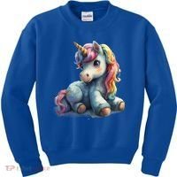 Fantasy Animals Amazing Unicorn Friends Funny Gift Kids Sweatshirt thumb 0