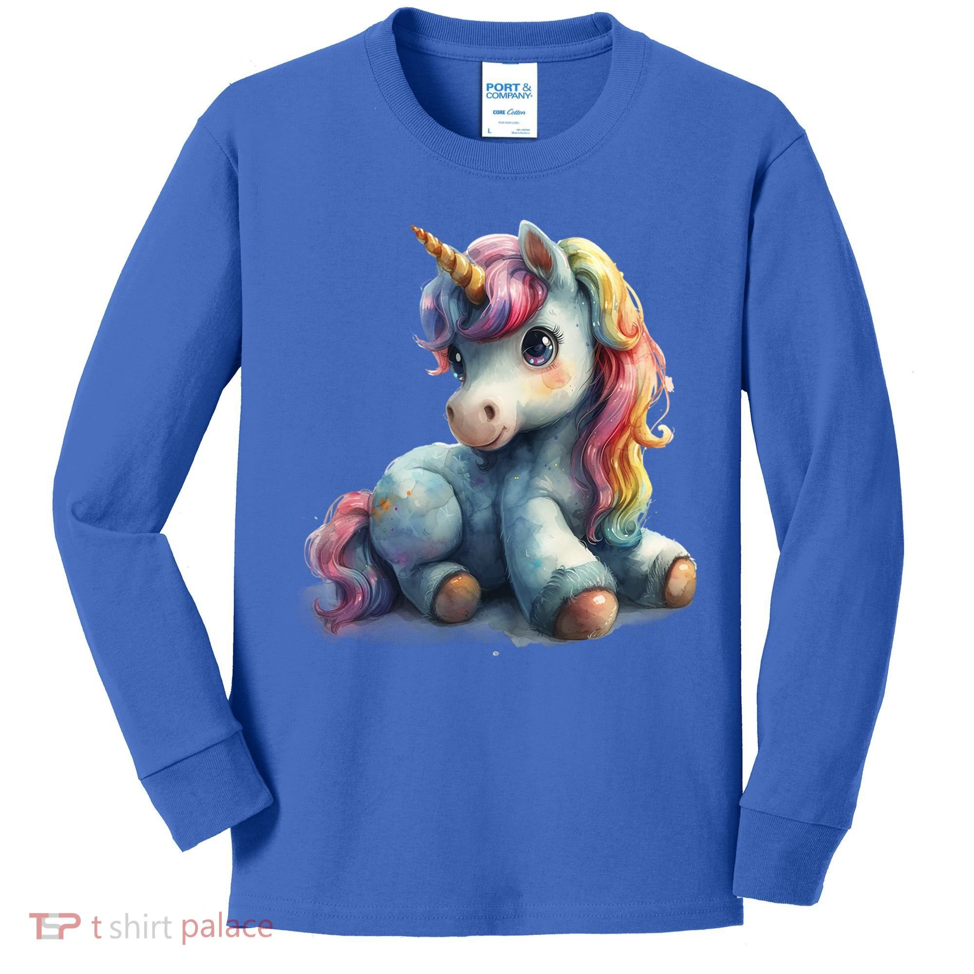 Fantasy Animals Amazing Unicorn Friends Funny Gift Kids Long Sleeve Shirt
