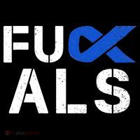 Fuck ALS Awareness Month Blue Ribbon Support Squad Fighter Stripe Pom Pom Beanie thumb 2