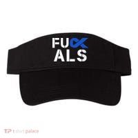 Fuck ALS Awareness Month Blue Ribbon Support Squad Fighter Visor thumb 0