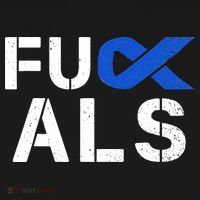 Fuck ALS Awareness Month Blue Ribbon Support Squad Fighter Women's Perfect Tri Rocker Tank thumb 4