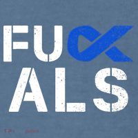 Fuck ALS Awareness Month Blue Ribbon Support Squad Fighter Comfort Colors Garment-Dyed Hooded Sweatshirt thumb 2