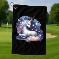 Fantasy Animals Amazing Unicorn Friends  Gift Golf Towel thumb 1