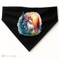Fantasy Animals Amazing Unicorn Friends Funny USA-Made Doggie Bandana thumb 0