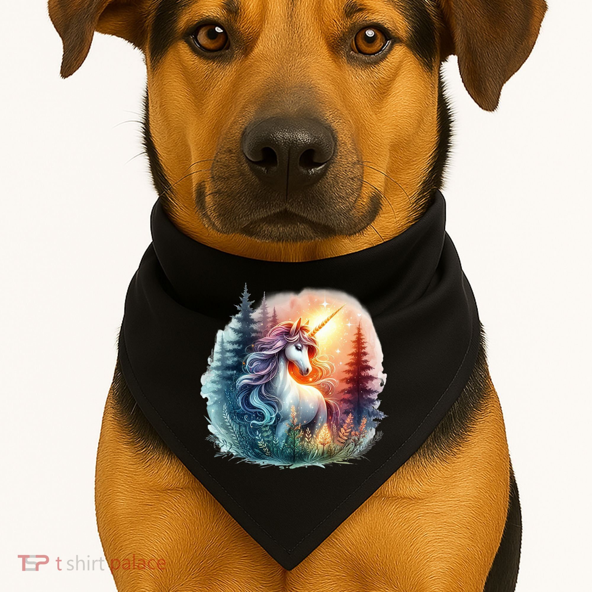 Fantasy Animals Amazing Unicorn Friends Funny USA-Made Doggie Bandana
