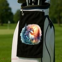 Fantasy Animals Amazing Unicorn Friends Funny Golf Towel thumb 2