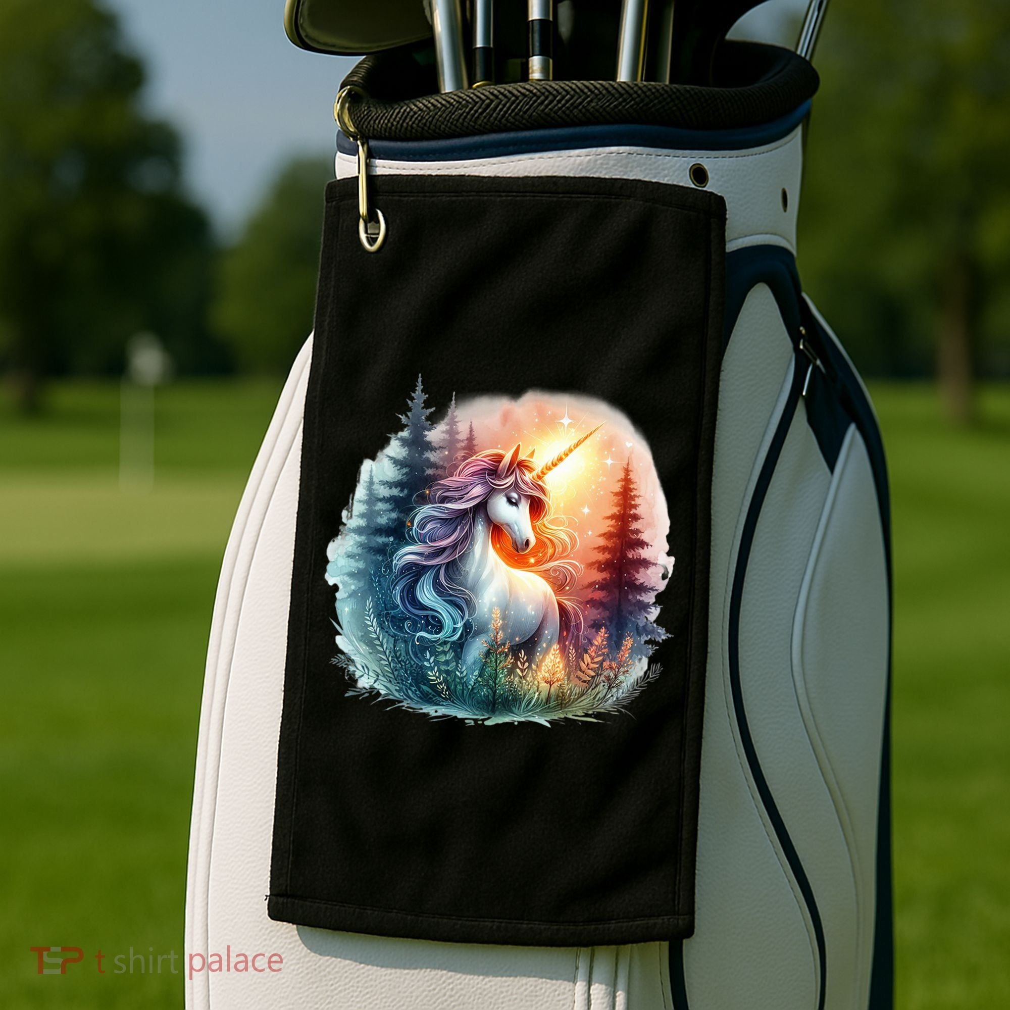Fantasy Animals Amazing Unicorn Friends Funny Golf Towel