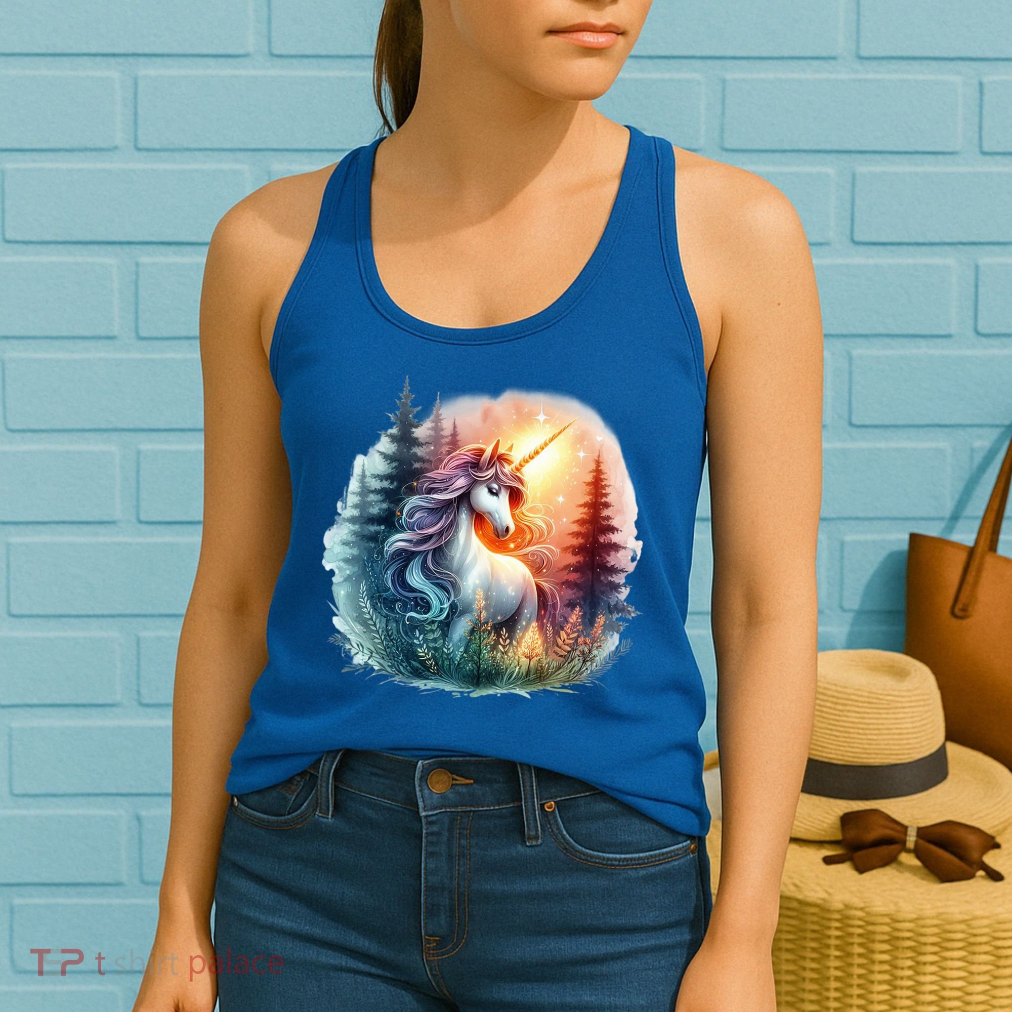 Fantasy Animals Amazing Unicorn Friends Funny Women's Tank Top