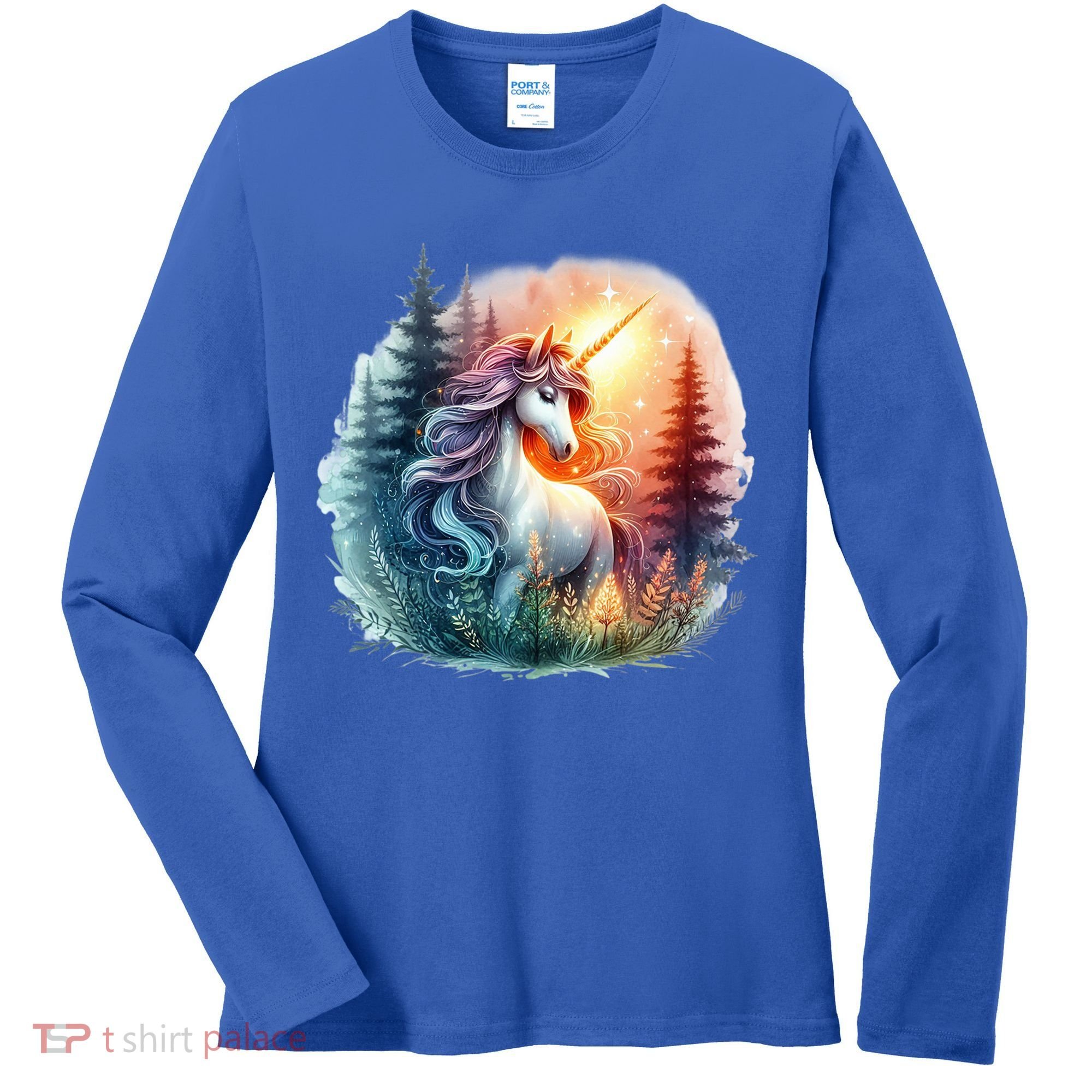 Fantasy Animals Amazing Unicorn Friends Funny Women's Long Sleeve Shirt