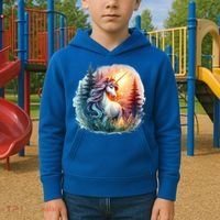 Fantasy Animals Amazing Unicorn Friends Funny Kids Hoodie thumb 2