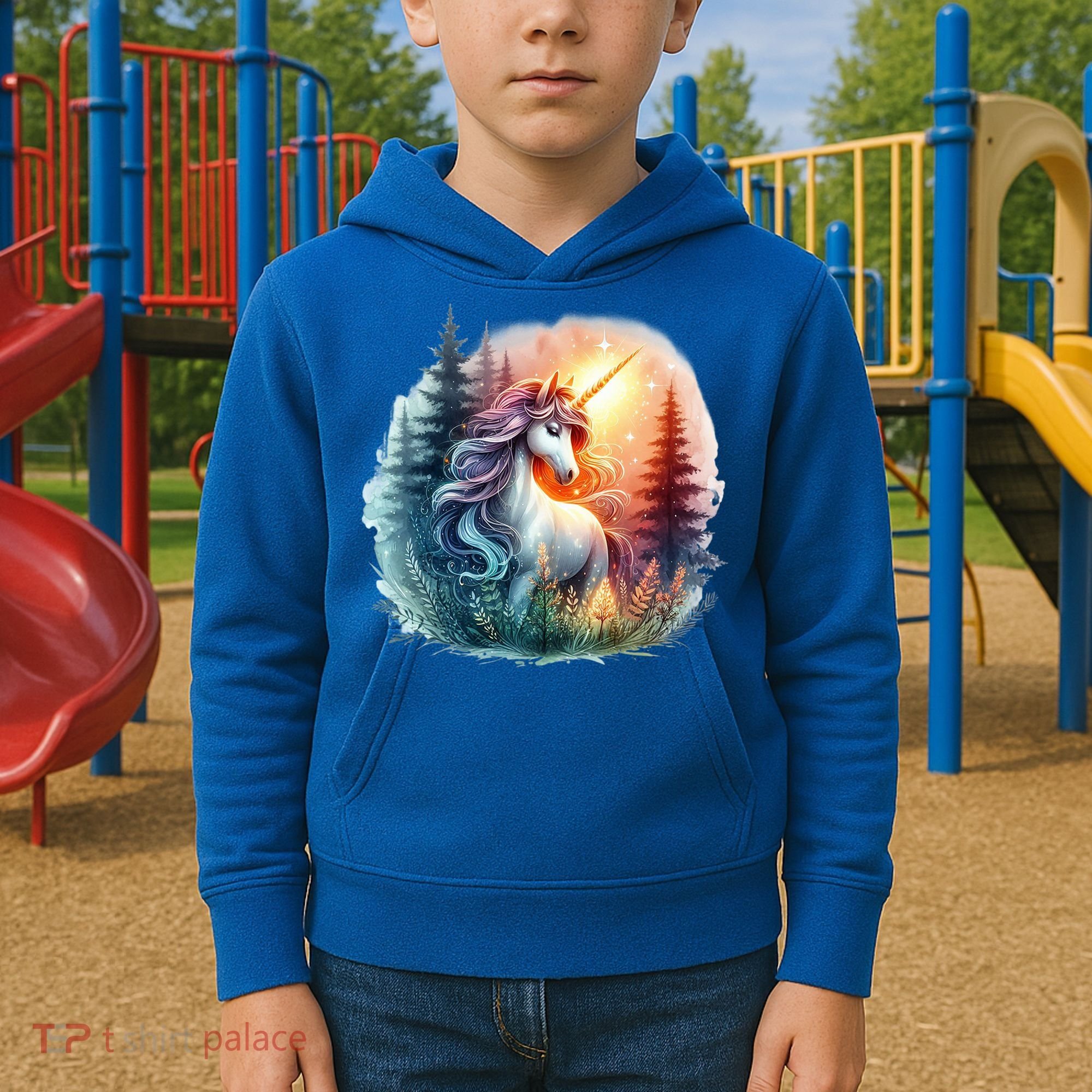 Fantasy Animals Amazing Unicorn Friends Funny Kids Hoodie