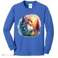 Fantasy Animals Amazing Unicorn Friends Funny Kids Long Sleeve Shirt thumb 0