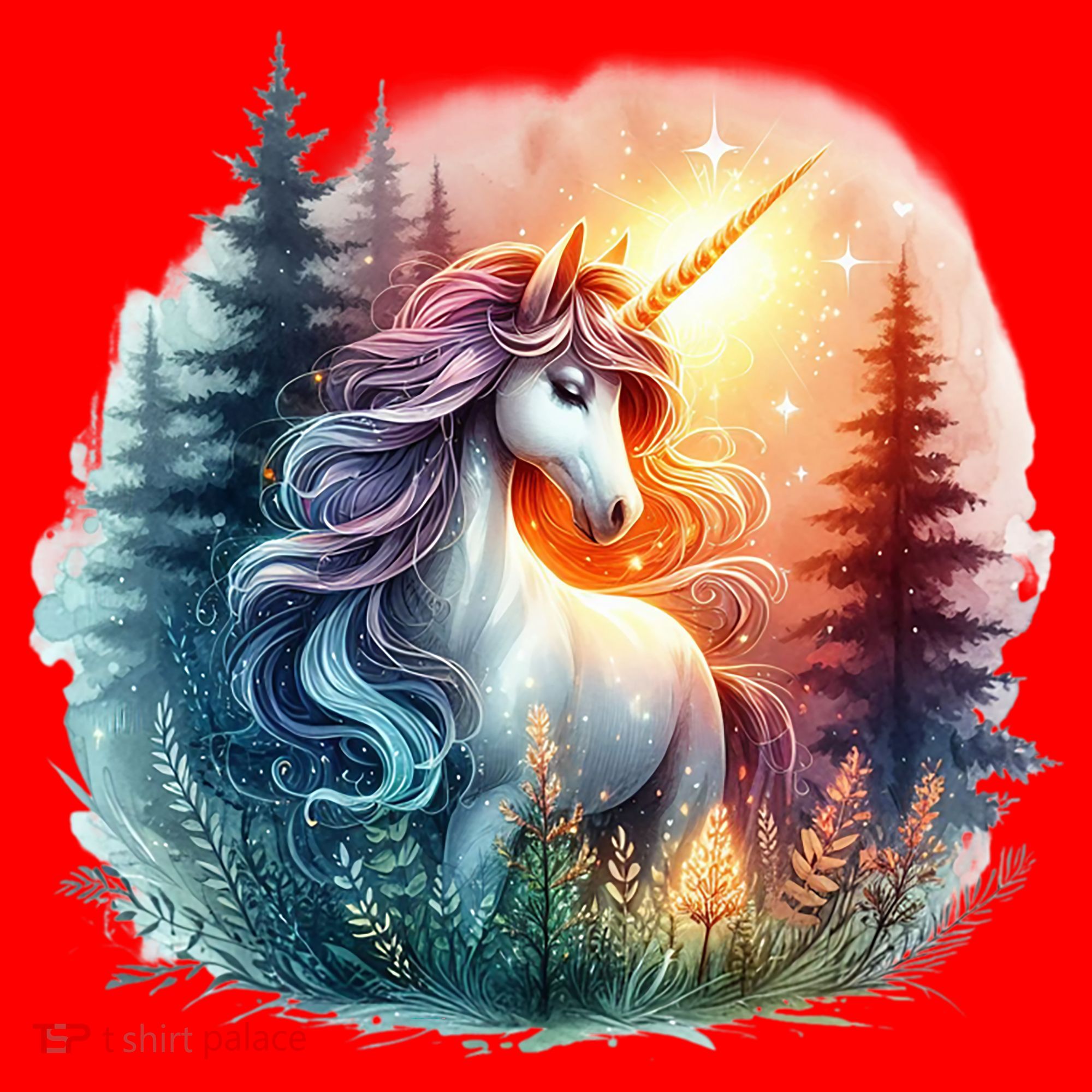 Fantasy Animals Amazing Unicorn Friends Funny Santa Hat