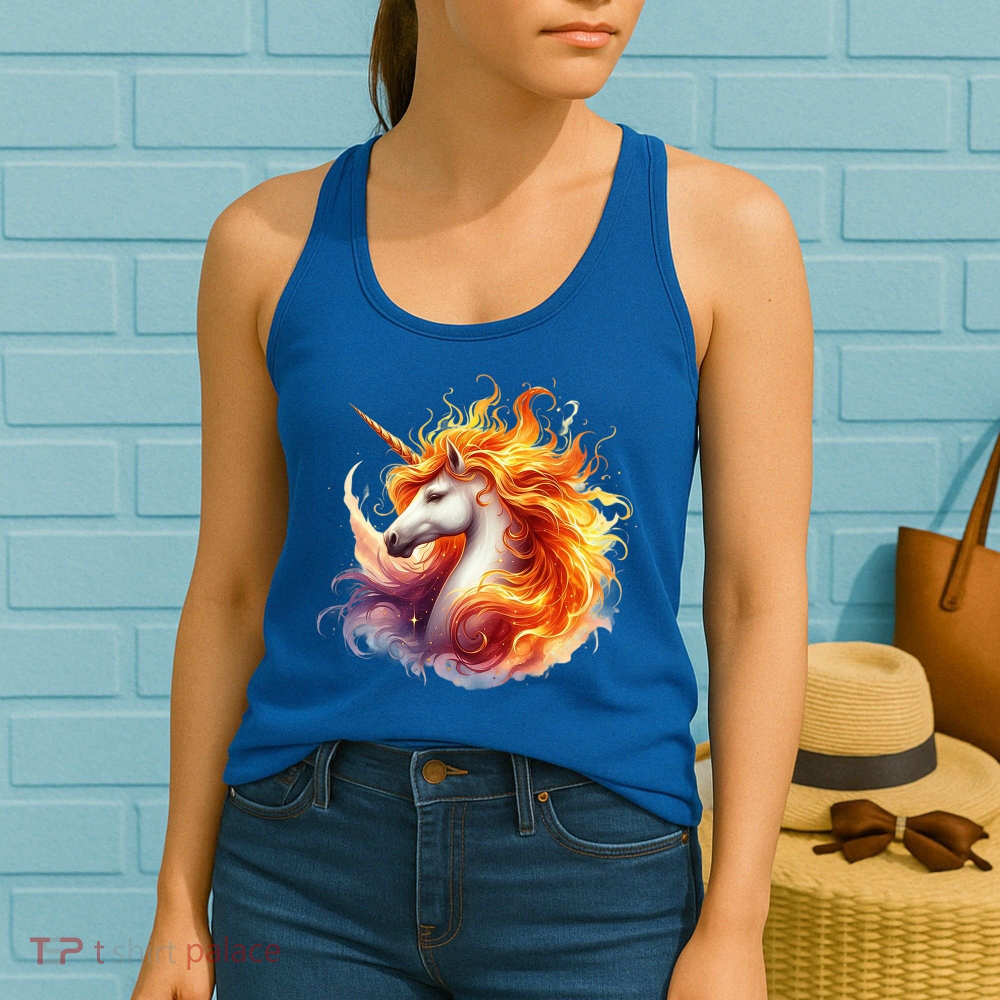 Fantasy Animals Amazing Unicorn Friends Cute Women's Tank Top