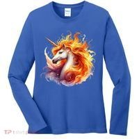 Fantasy Animals Amazing Unicorn Friends Cute Women's Long Sleeve Shirt thumb 0