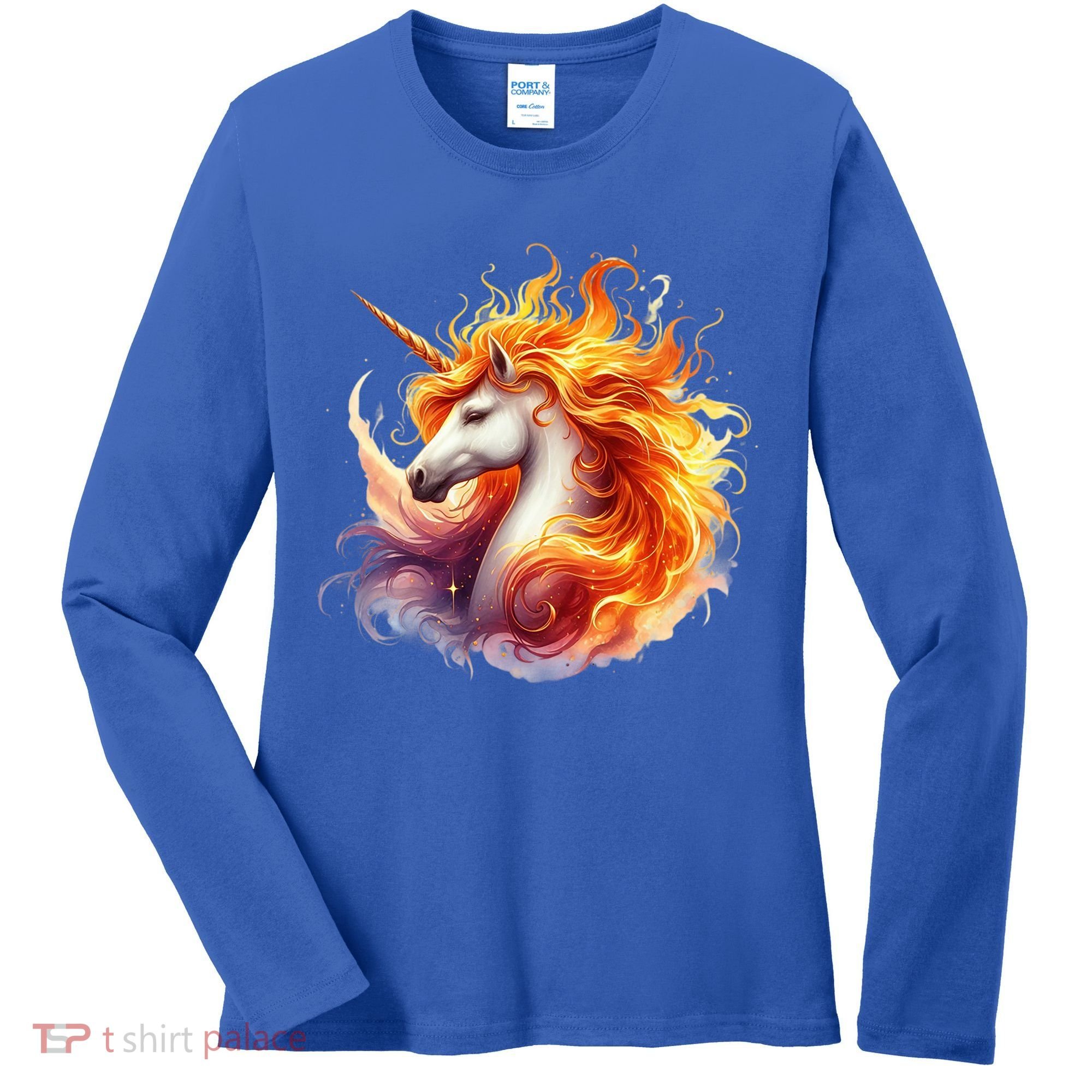 Fantasy Animals Amazing Unicorn Friends Cute Women's Long Sleeve Shirt
