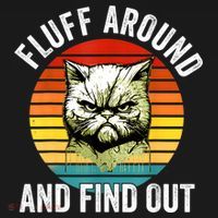 Fluff Around And Find Out Cat Lover Mom Dad Kitten Coaster thumb 2
