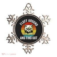 Fluff Around And Find Out Cat Lover Mom Dad Kitten Ornament thumb 0