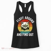 Fluff Around And Find Out Cat Lover Mom Dad Kitten Women's Tank Top thumb 0