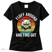Fluff Around And Find Out Cat Lover Mom Dad Kitten Women's T-Shirt thumb 0
