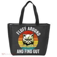 Fluff Around And Find Out Cat Lover Mom Dad Kitten Tote Bag thumb 0