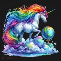 Fantasy Animals Amazing Unicorn Friends Great Graphic Doggie Tank thumb 4