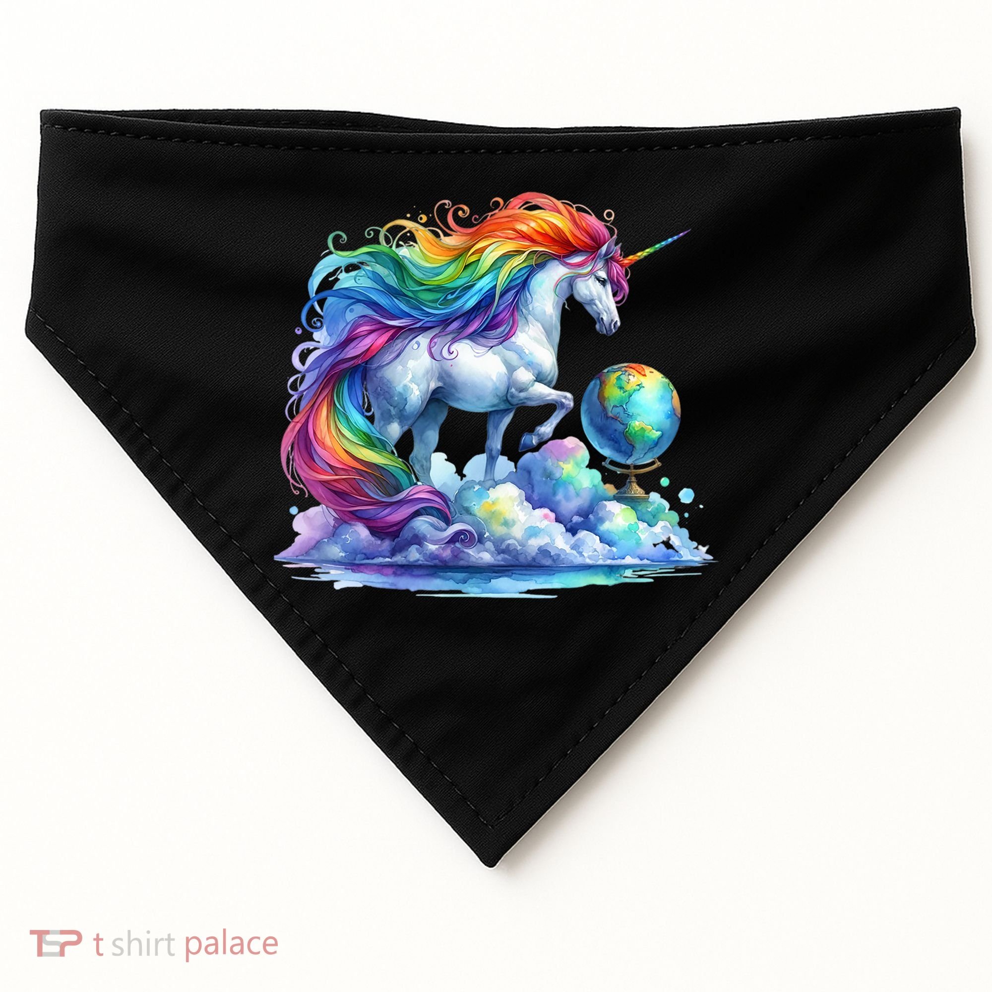 Fantasy Animals Amazing Unicorn Friends Great Graphic USA-Made Doggie Bandana