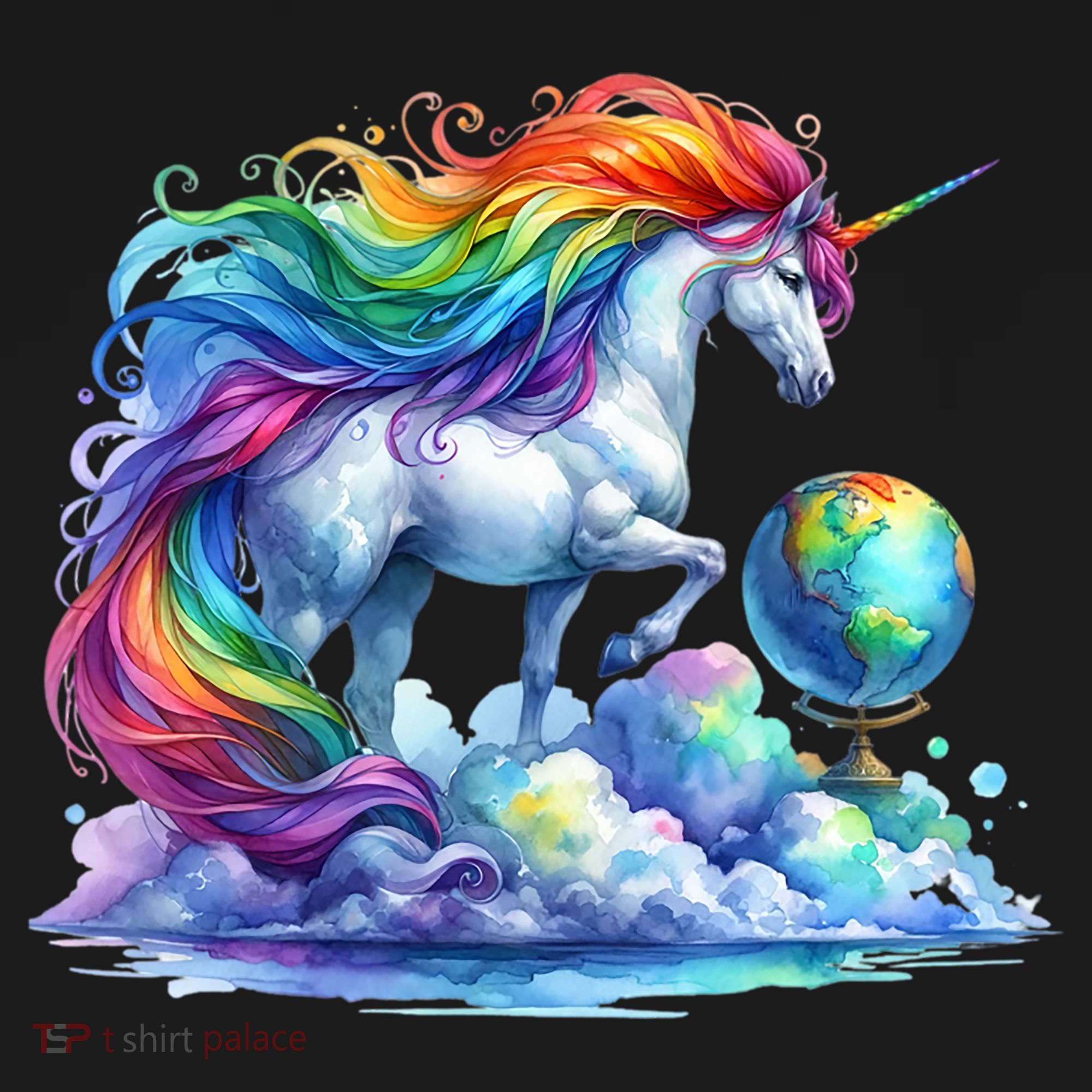 Fantasy Animals Amazing Unicorn Friends Great Graphic USA-Made Doggie Bandana