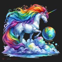Fantasy Animals Amazing Unicorn Friends Great Graphic Beanie thumb 2