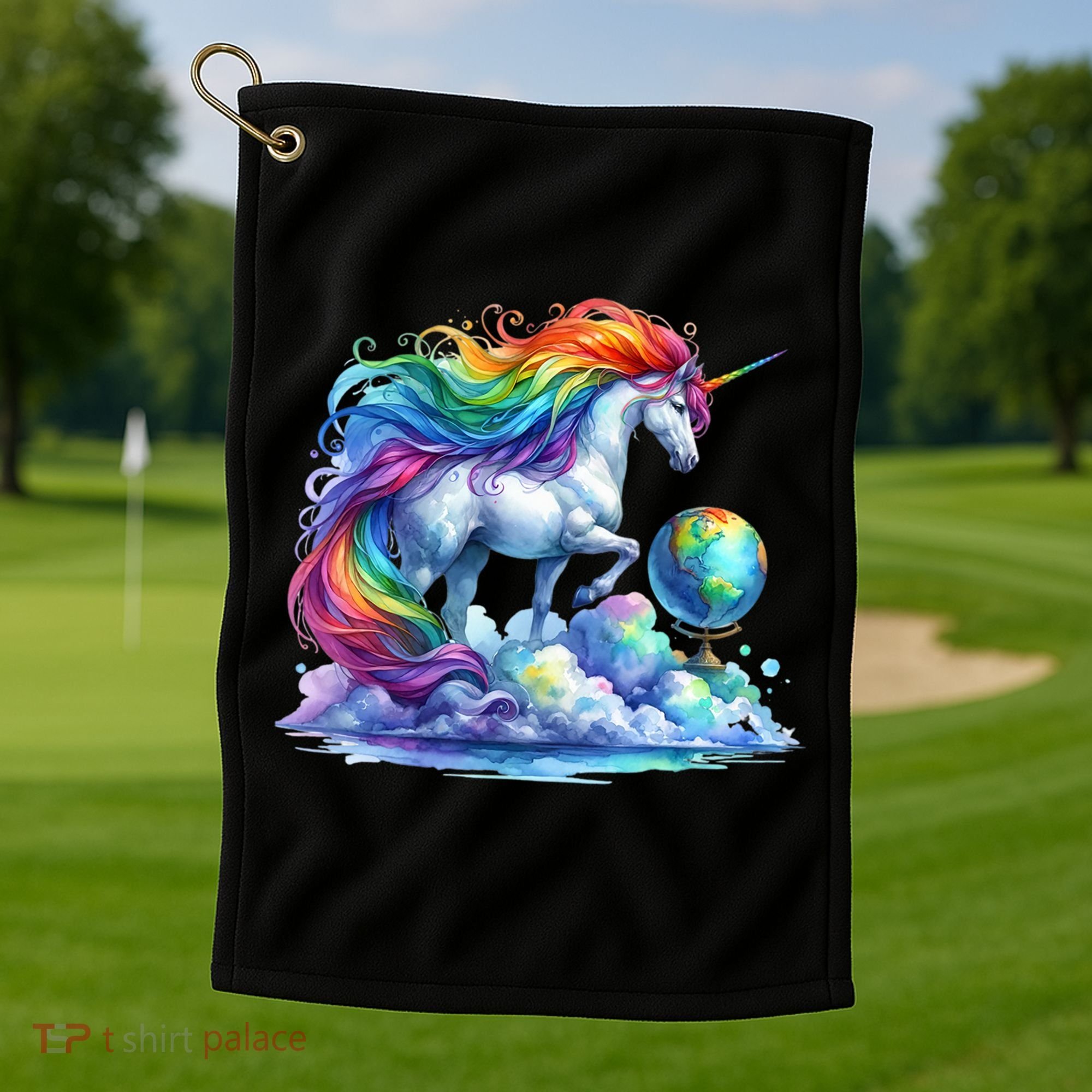 Fantasy Animals Amazing Unicorn Friends Great Graphic Golf Towel