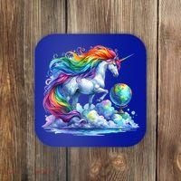 Fantasy Animals Amazing Unicorn Friends Great Graphic Coaster thumb 0