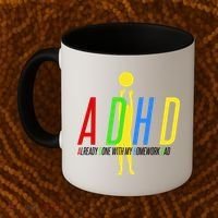 Funny ADHD Already Done With My Homework Dad Coffee Mug thumb 2