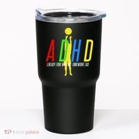 Funny ADHD Already Done With My Homework Dad Tumbler thumb 0