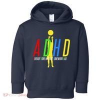 Funny ADHD Already Done With My Homework Dad Toddler Hoodie thumb 0