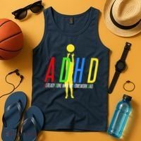 Funny ADHD Already Done With My Homework Dad Tank Top thumb 4